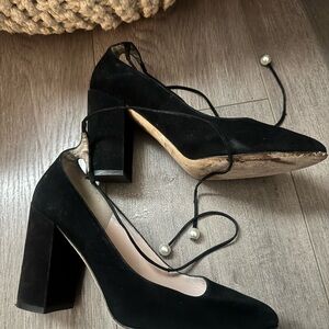 Kate Spade Black Velvet Heels